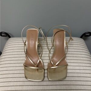 Steve Madden Metallic Gold Heels